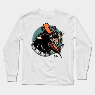 thunder panther tattoo tshirt Long Sleeve T-Shirt